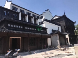 瀏陽防腐木門頭；裝飾-湖南防腐木廠家